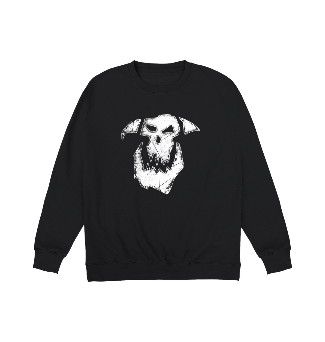 Deep Black Printed Sweater